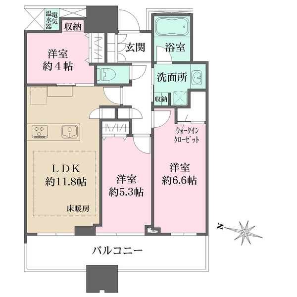 サウスゲートタワー川口の間取図