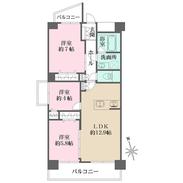 西川口パークハウスの間取図