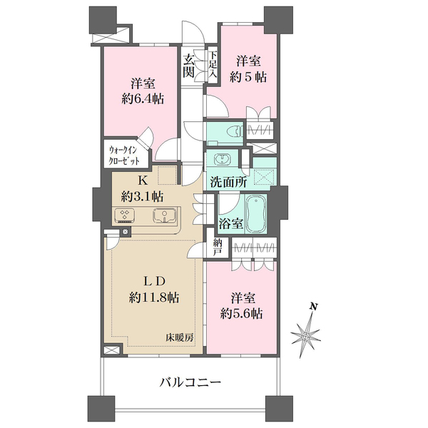 プラウドシティ赤羽の間取図