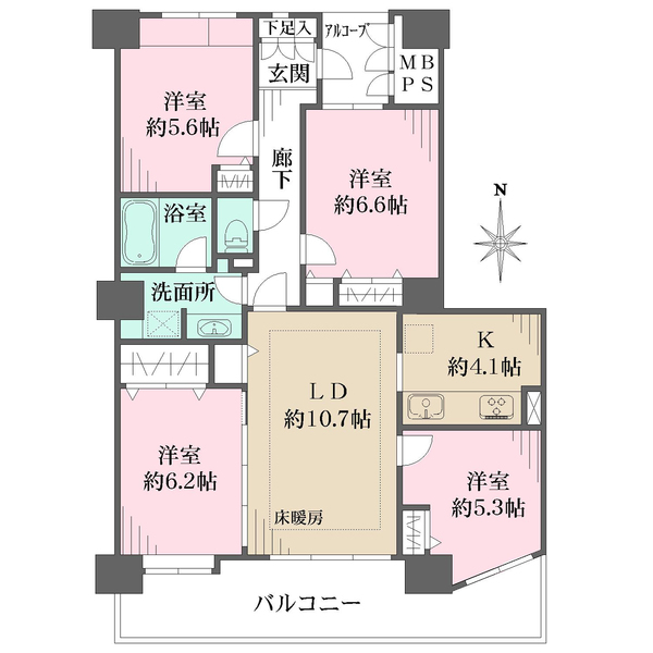 エルザタワー３２の間取図