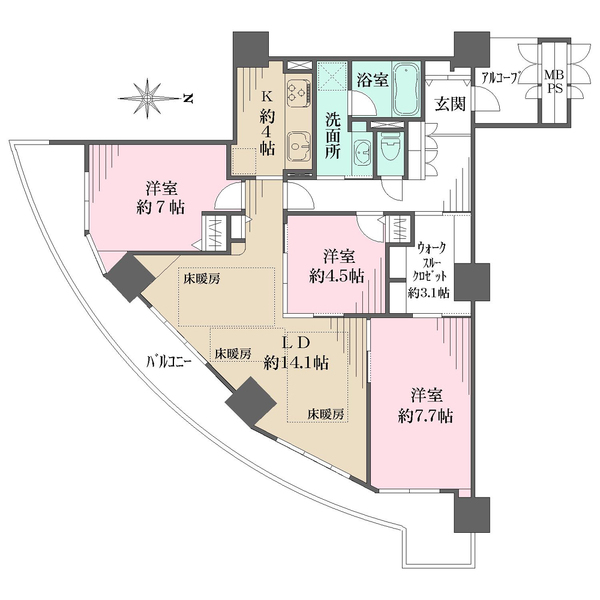 エルザタワー32の間取図