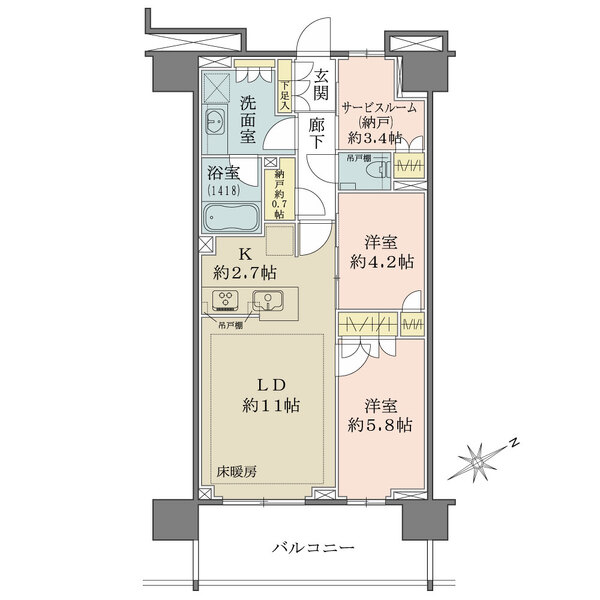 ザ・パークハウス十条の間取図