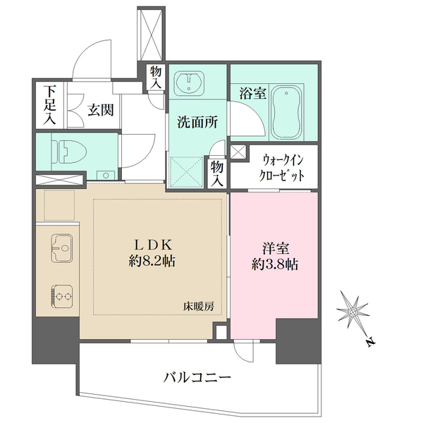 ザ・パークハウス赤羽フロントの間取図