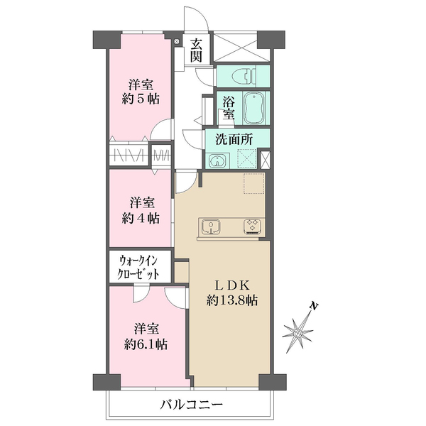 イトーピア西浦和の間取図
