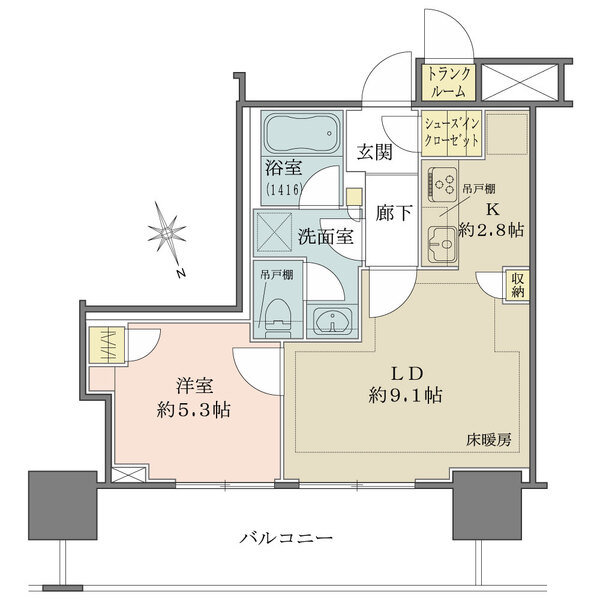 津田沼ザ・タワーの間取図