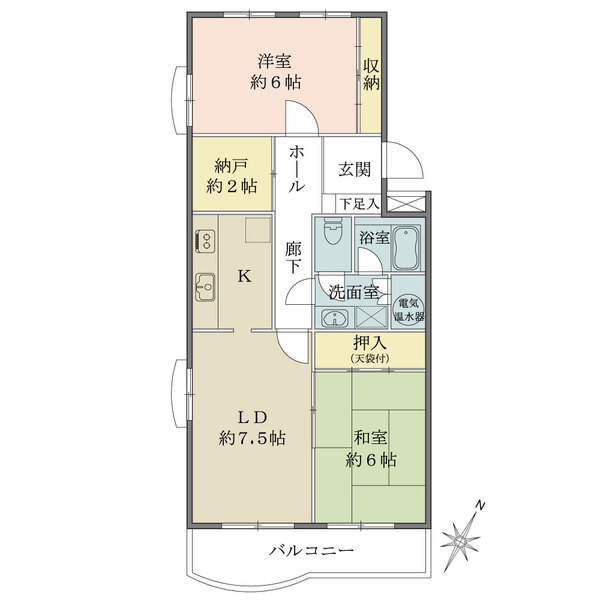 稲毛パークハウスG棟の間取図