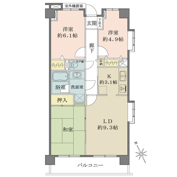 藤和ハイタウン八千代台の間取図