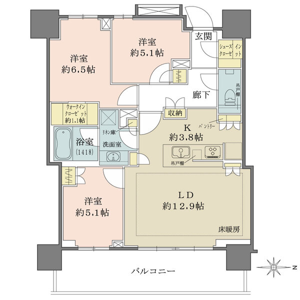 幕張ベイパーク　クロスタワー＆レジデンスの間取図