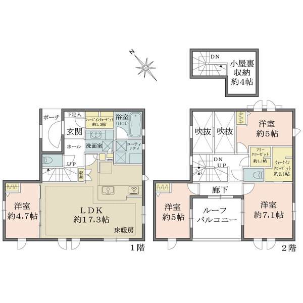 ザ・パークハウス ステージ 稲毛海岸ヴィラの間取図