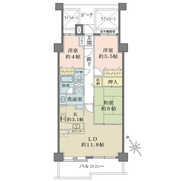 ルネ幕張の間取図