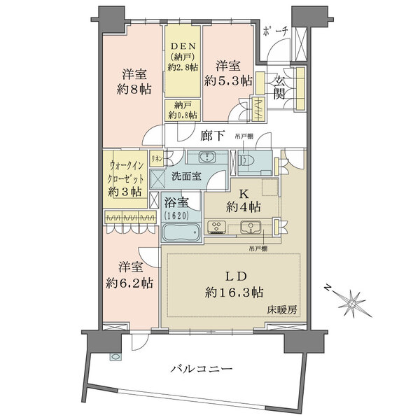 幕張アクアテラスの間取図
