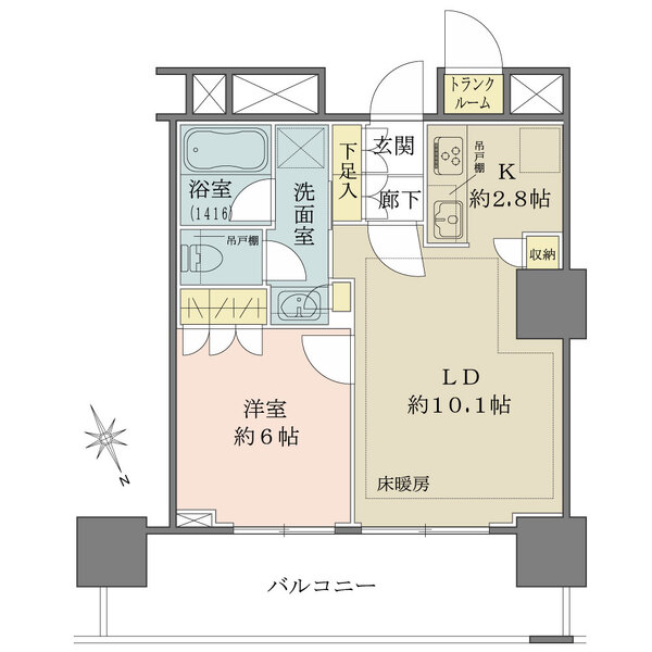 津田沼ザ・タワーの間取図
