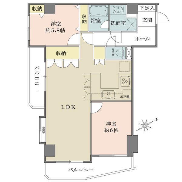 シャルマンコーポ恵比寿の間取図