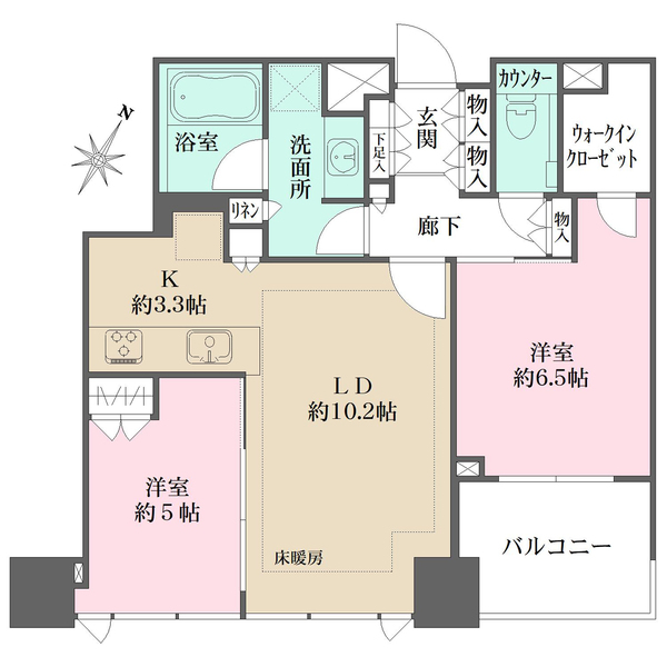 シティタワー有明の間取図
