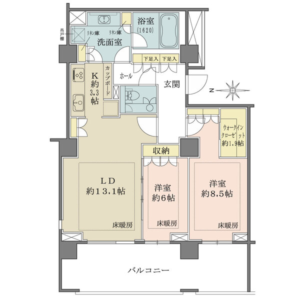 広尾ガーデンフォレスト桜レジデンスの間取図