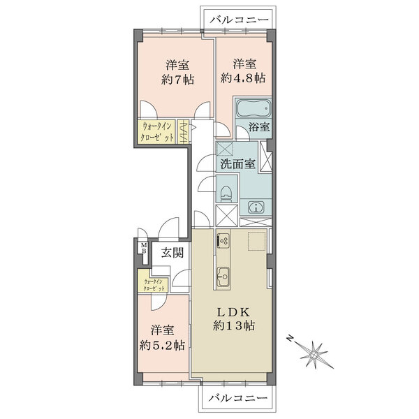 日生住宅目黒マンションの間取図