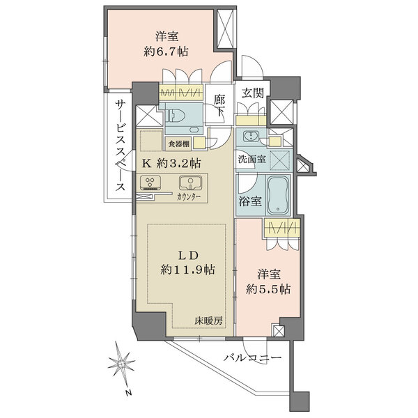 ザ・パークハウス代官山の間取図