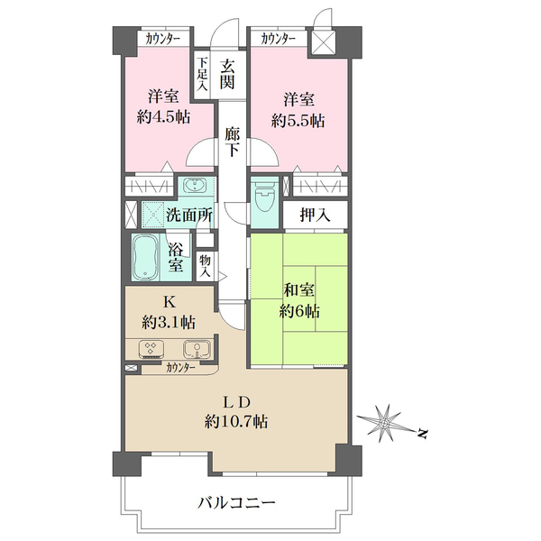 グランドメゾン豊中曽根の間取図