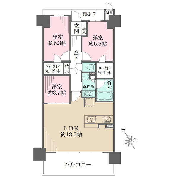 千里中央エアヒルズの間取図