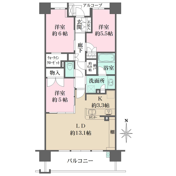 ブランズシティ千里古江台の間取図