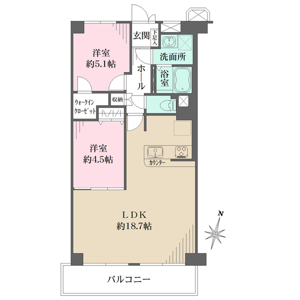 千里山スカイハイツの間取図