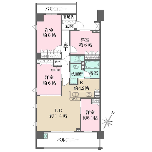 パークハウス千里中央サザン・レジデンス物件間取図