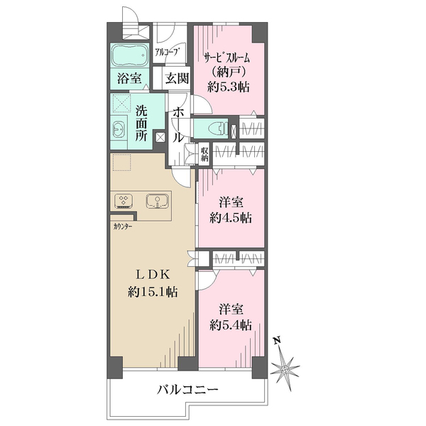 藤和千里ハイタウンの間取図