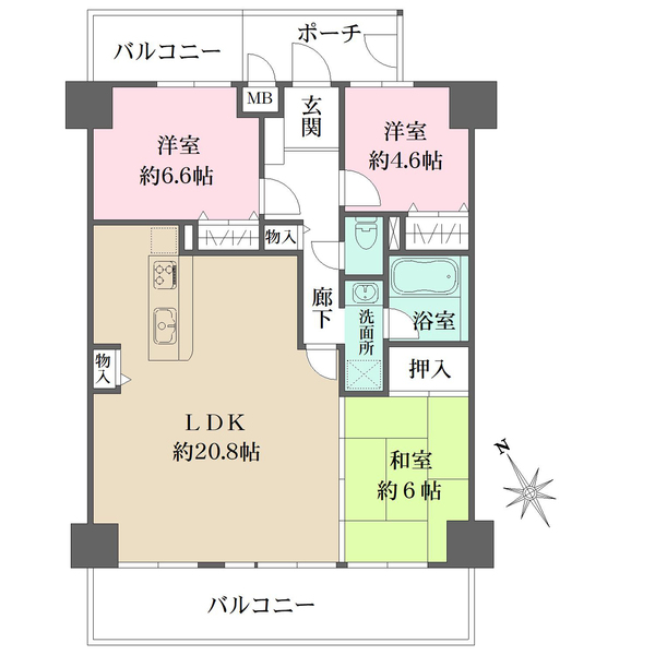 インペリアル千里万博公園の間取図