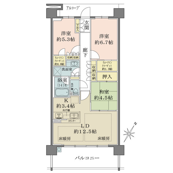 ザ・パークハウス南千里アリーナの間取図