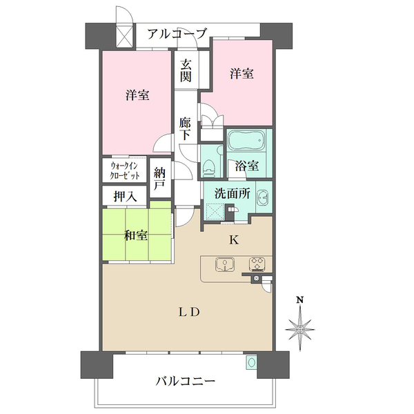 BELISTA吹田山手町の間取図