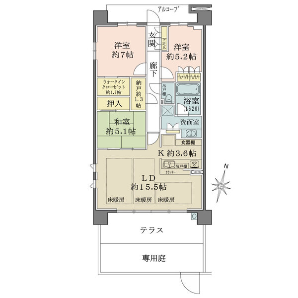 ザ・パークハウス南千里アリーナの間取図