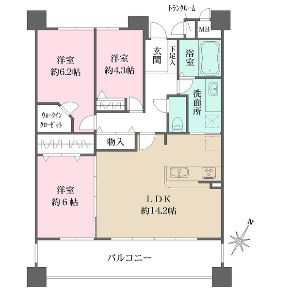 リバーガーデン千里中央の間取図
