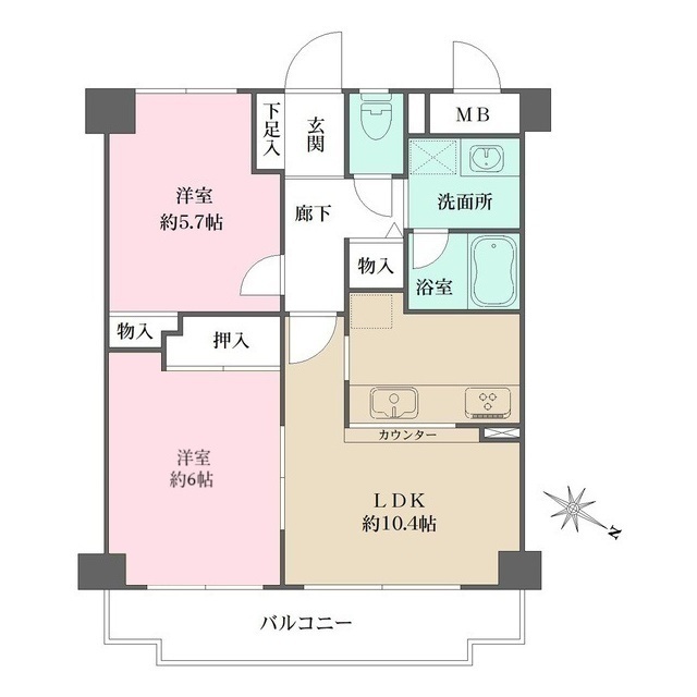 藤和シティホームズ深江の間取図