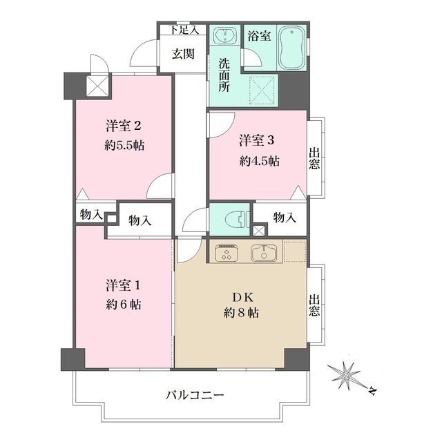 藤和シティホームズ深江の間取図