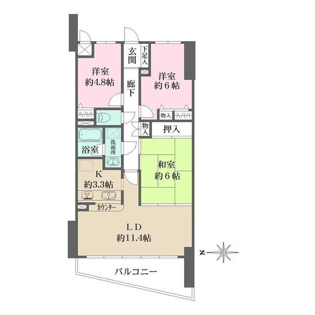 藤和ライブタウン枚方公園の間取図