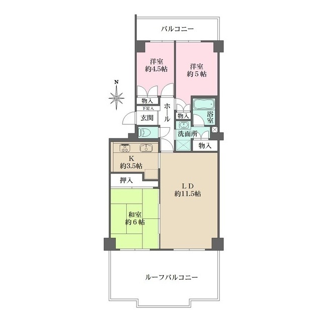 藤和ライブタウン上御影の間取図