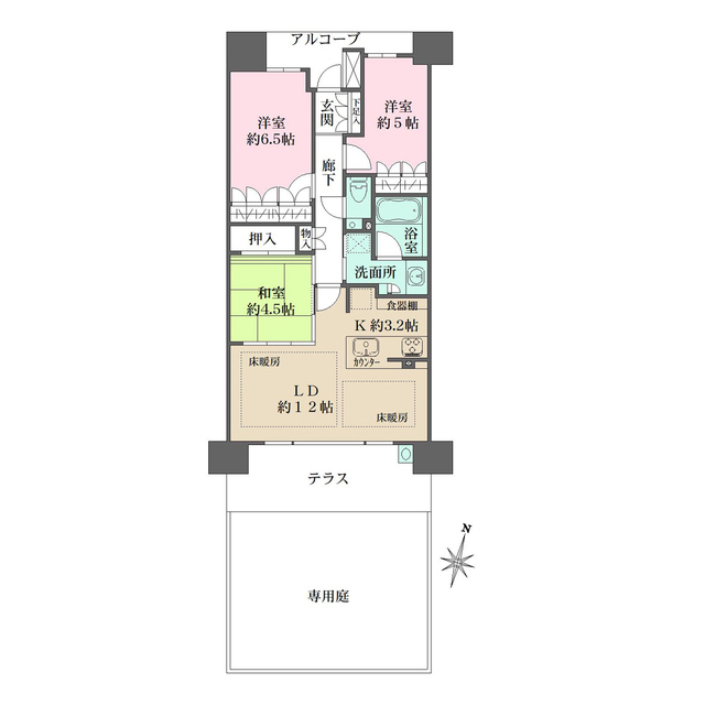 ザ・パークハウス新大阪の間取図