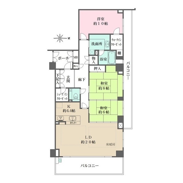 パークハウス京都岡崎有楽荘の間取図