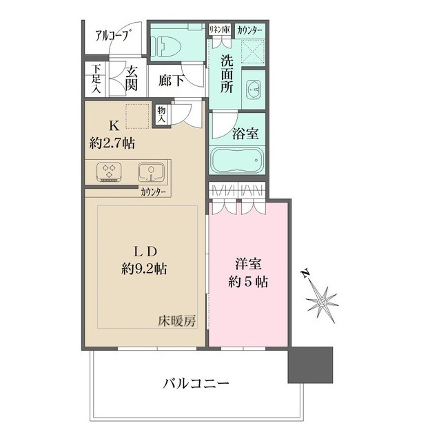 ザ・パークハウス中之島タワーの間取図