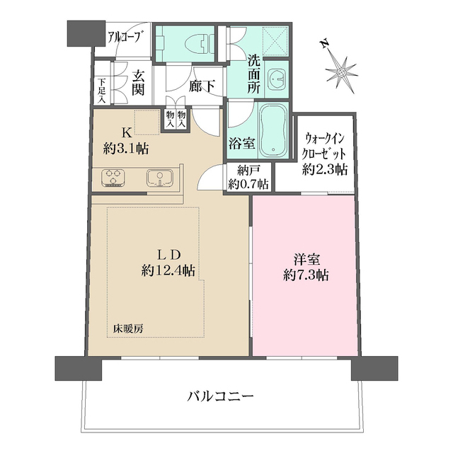 ザ・パークハウス中之島タワーの間取図