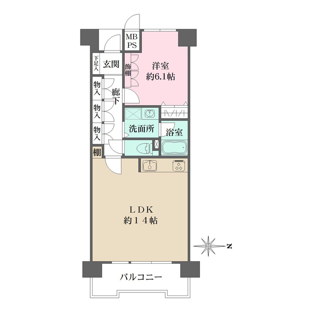 ファミール伊丹デュオの間取図