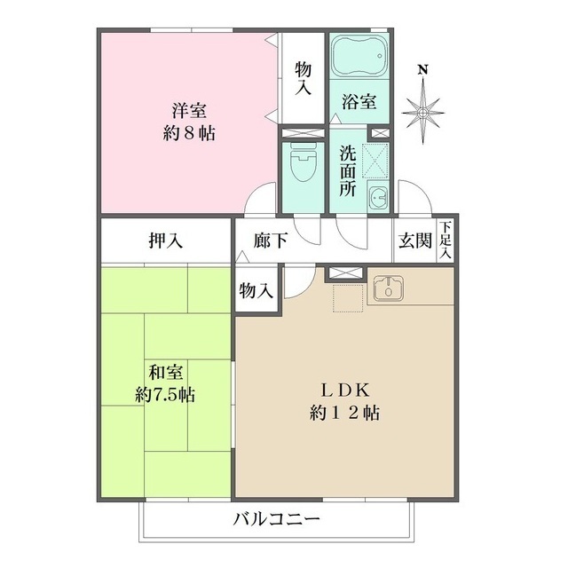 グランメール・コートの間取図