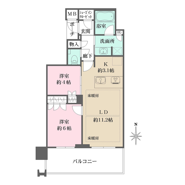 ＭＪＲ堺筋本町タワーの間取図