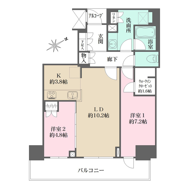 ザ・パークハウス神戸タワーの間取図