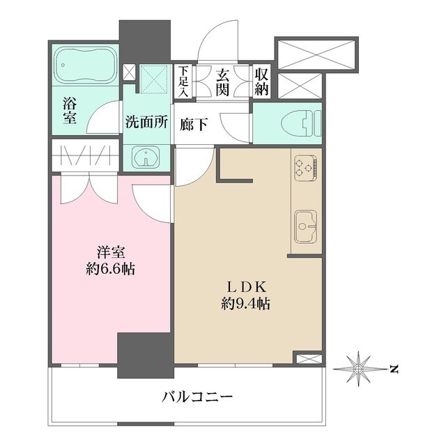 アデニウムタワー梅田イーストスクエアの間取図