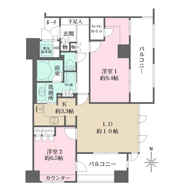 アーバンライフフォルムズ烏丸御池の間取図