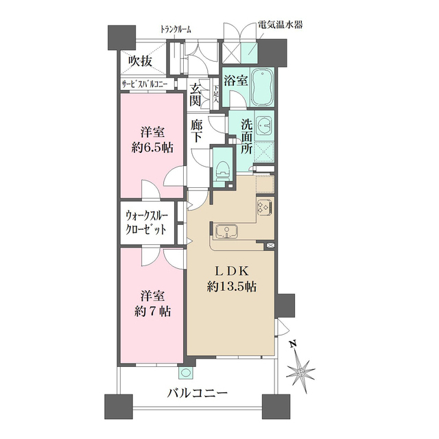 烏丸御池アーバンライフの間取図