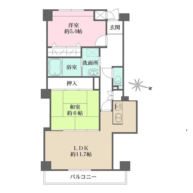 カーサ・ソナールの間取図