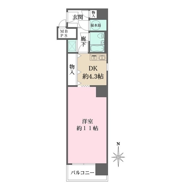 クレスト心斎橋の間取図