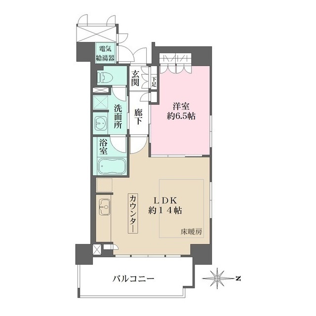 御所西夷川町アーバンライフの間取図
